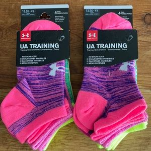 NWT Under Armour Training Youth Socks 13.5K-4Y